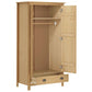 Kleiderschrank Mit 2 Türen Hill 89X50X170 Cm Massivholz Kiefer