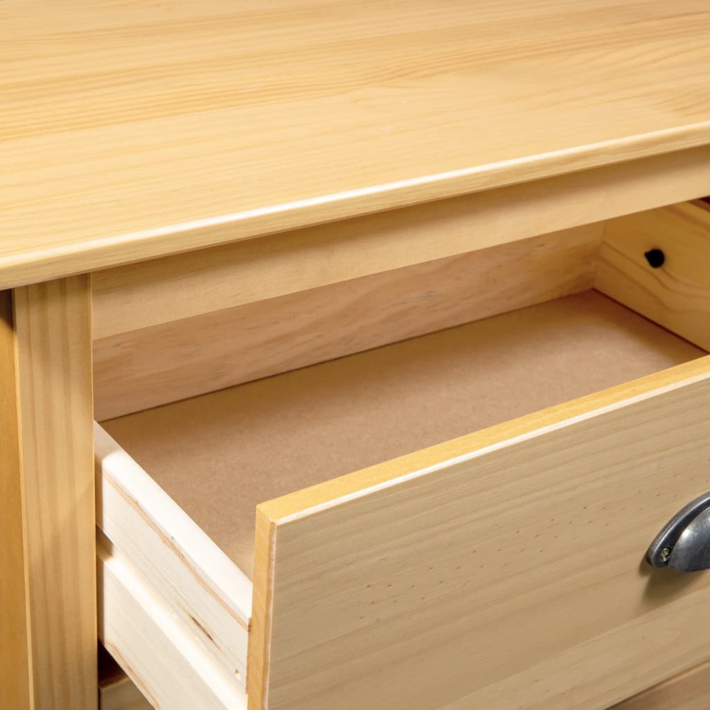 Sideboard Hill 125X40X80 Cm Massivholz Kiefer