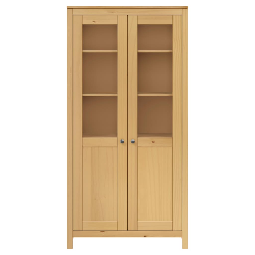 Highboard Hill Honig 85X37X170,5 Cm Massivholz Kiefer