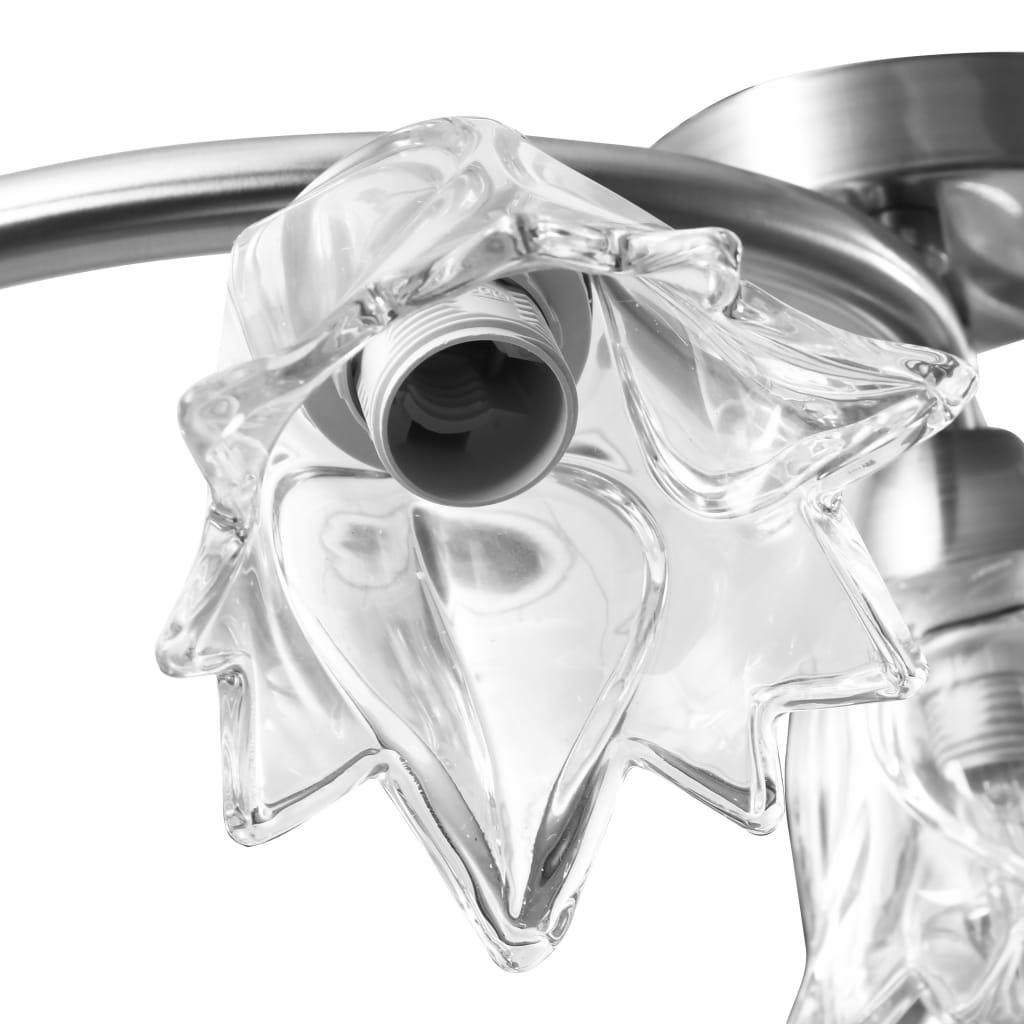 Deckenleuchte Mit Glasschirmen Für 5 E14 Glühlampen