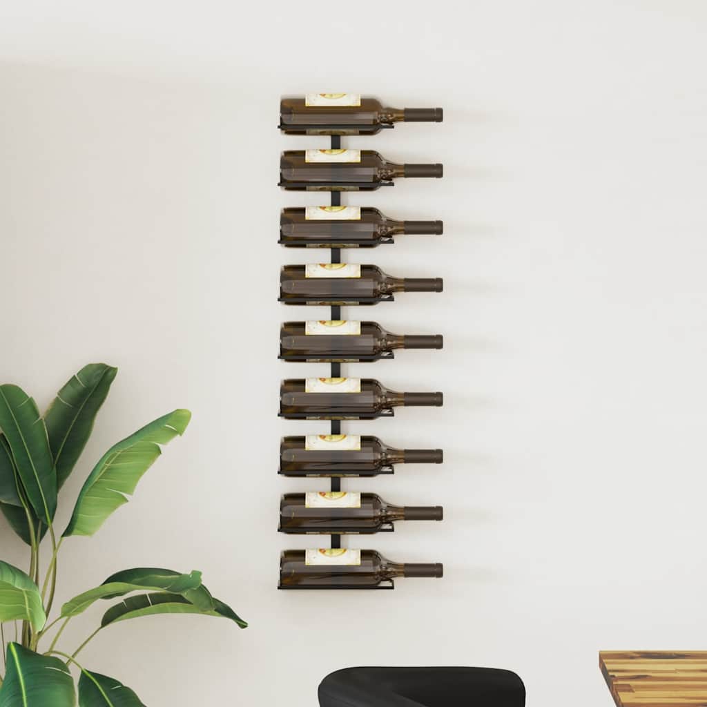 Wand-Weinregal Für 10 Flaschen Metall