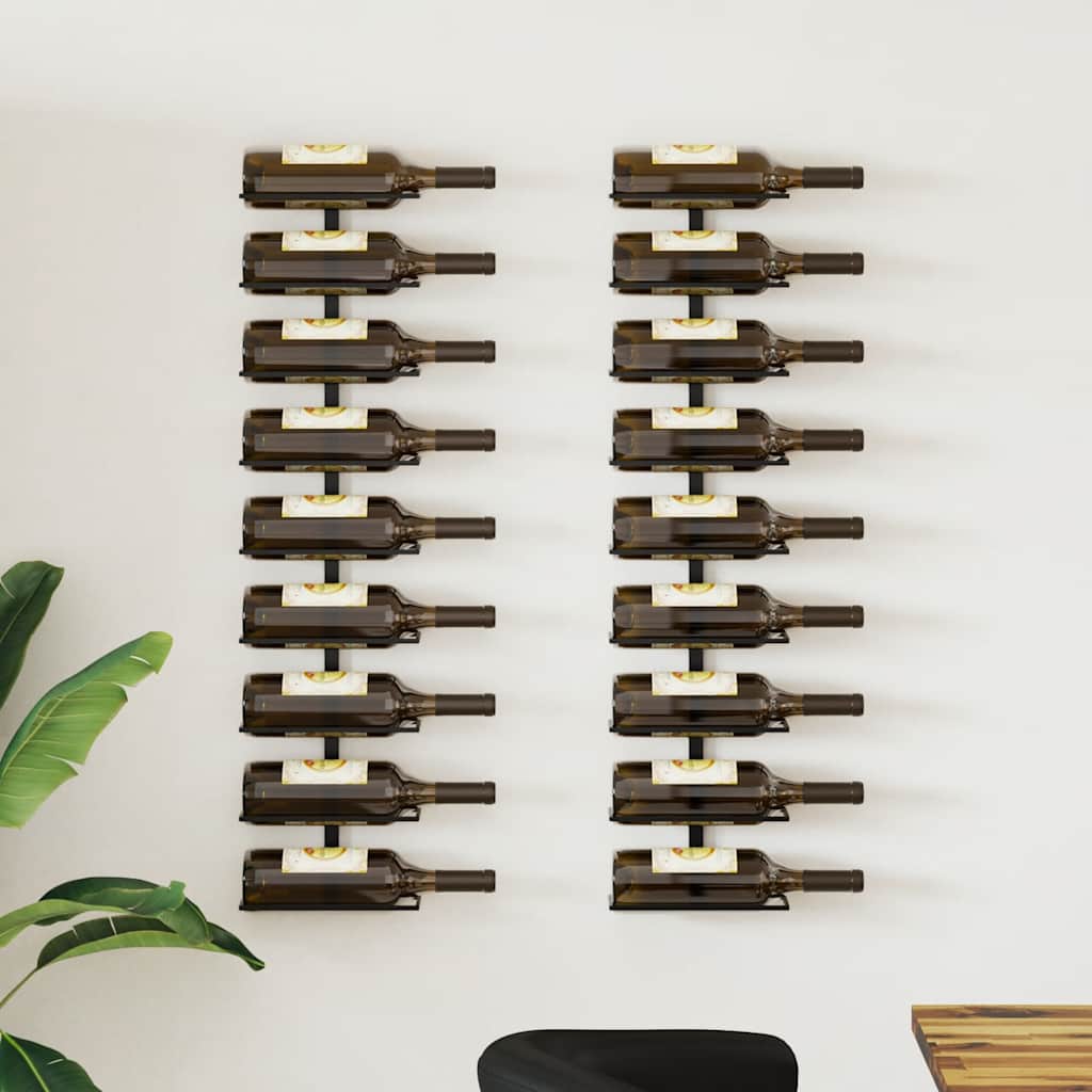 Wand-Weinregal Für 10 Flaschen Metall