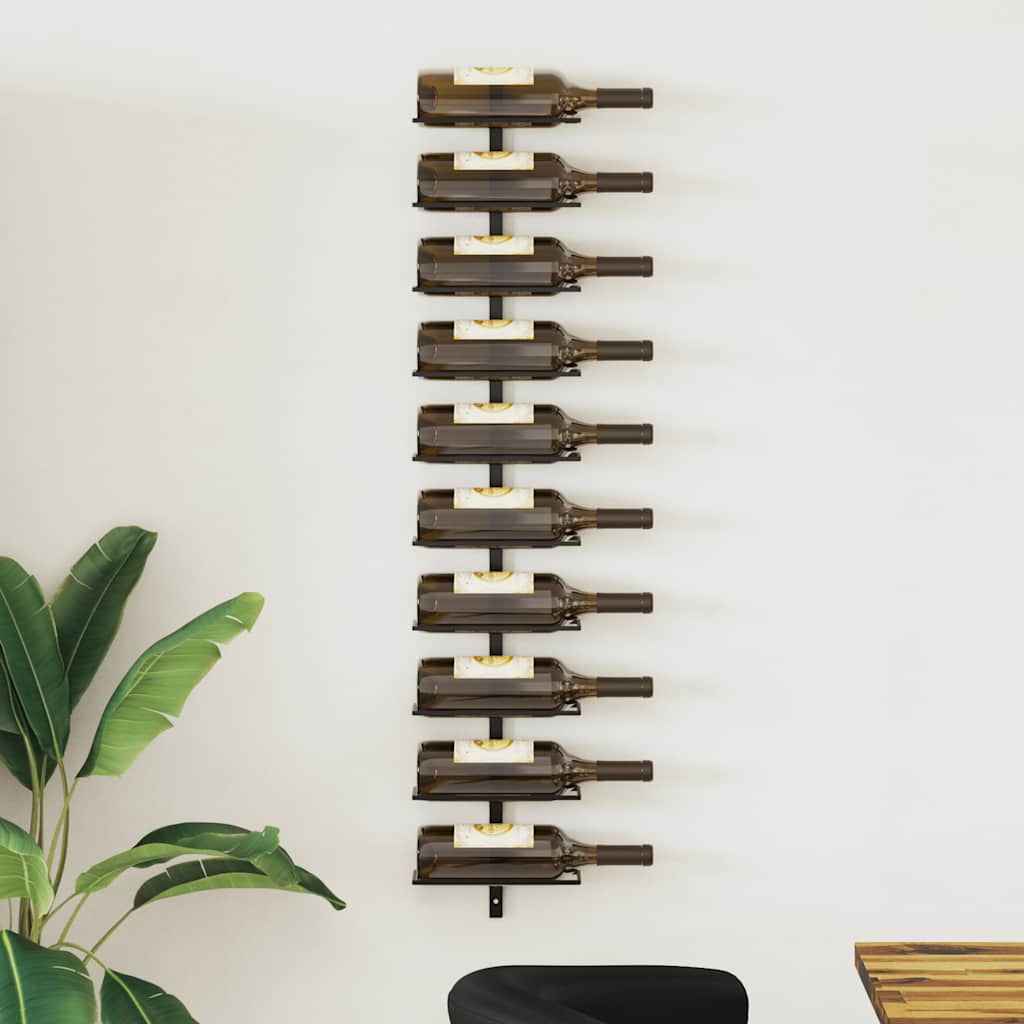 Wand-Weinregal Für 10 Flaschen Metall