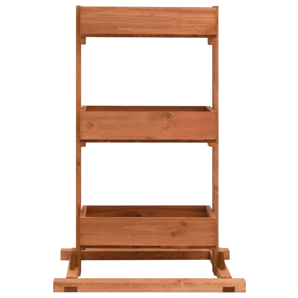 Pflanzkübel 52X30X78 Cm Tannenholz Schwarz