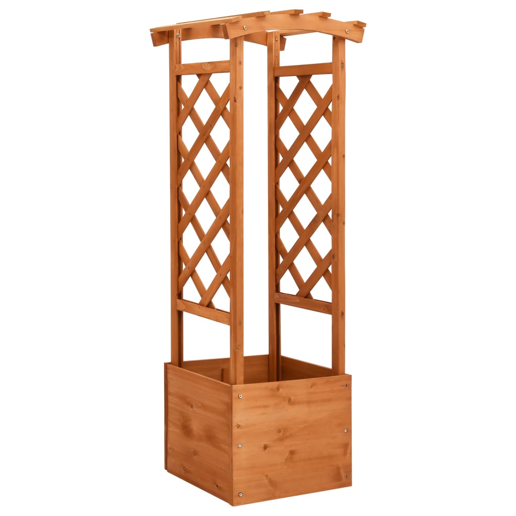 Pflanzkasten Mit Spalier Tannenholz