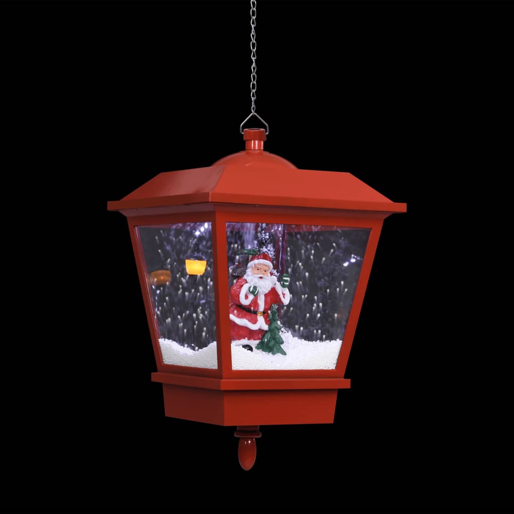 Weihnachts-Hängelampe Led-Licht Und Weihnachtsmann Rot 27×27×45 Schwarz Und Rot