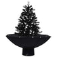 Schneiender Weihnachtsbaum Mit Schirmfuß 75 Cm Pvc Schwarz