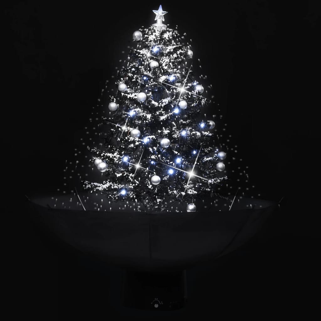 Schneiender Weihnachtsbaum Mit Schirmfuß 75 Cm Pvc Schwarz