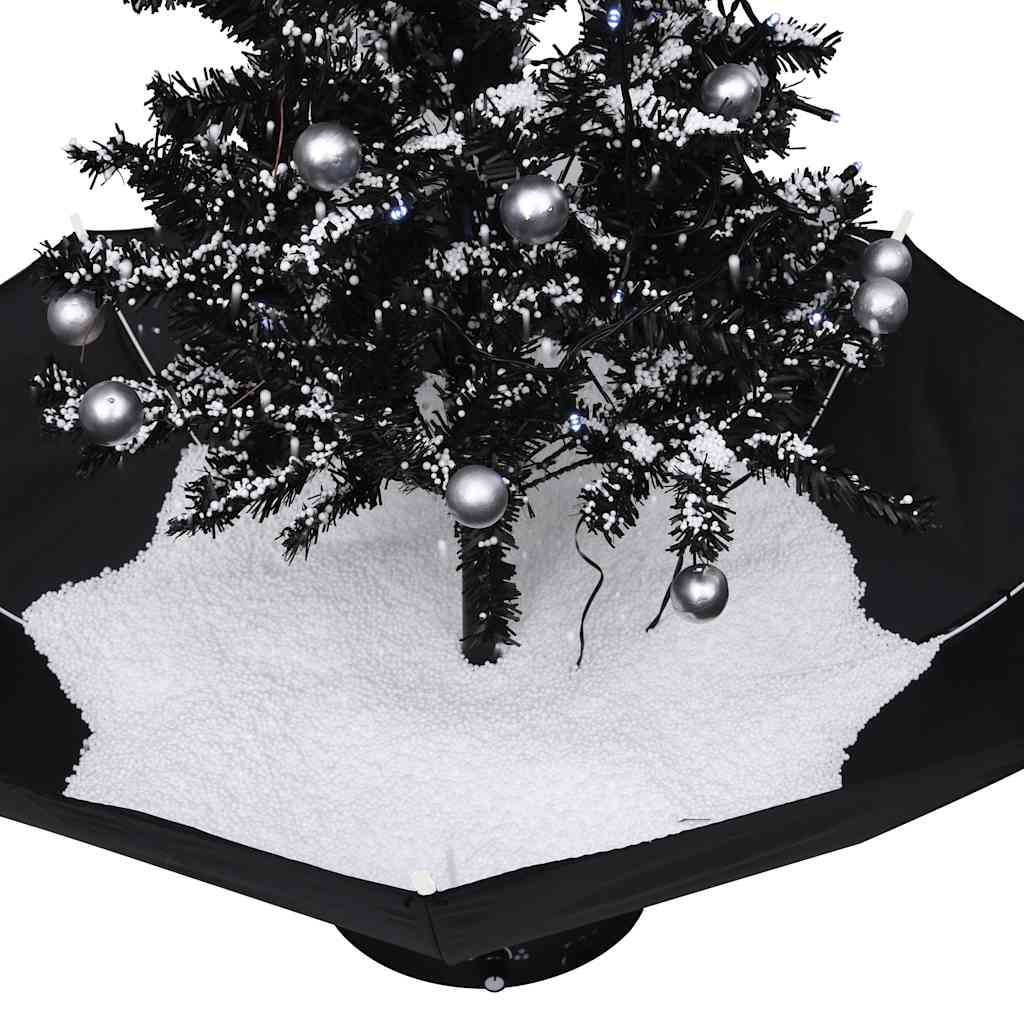 Schneiender Weihnachtsbaum Mit Schirmfuß 75 Cm Pvc Schwarz