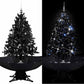 Schneiender Weihnachtsbaum Mit Schirmfuß 75 Cm Pvc Schwarz