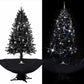 Schneiender Weihnachtsbaum Mit Schirmfuß 75 Cm Pvc Schwarz