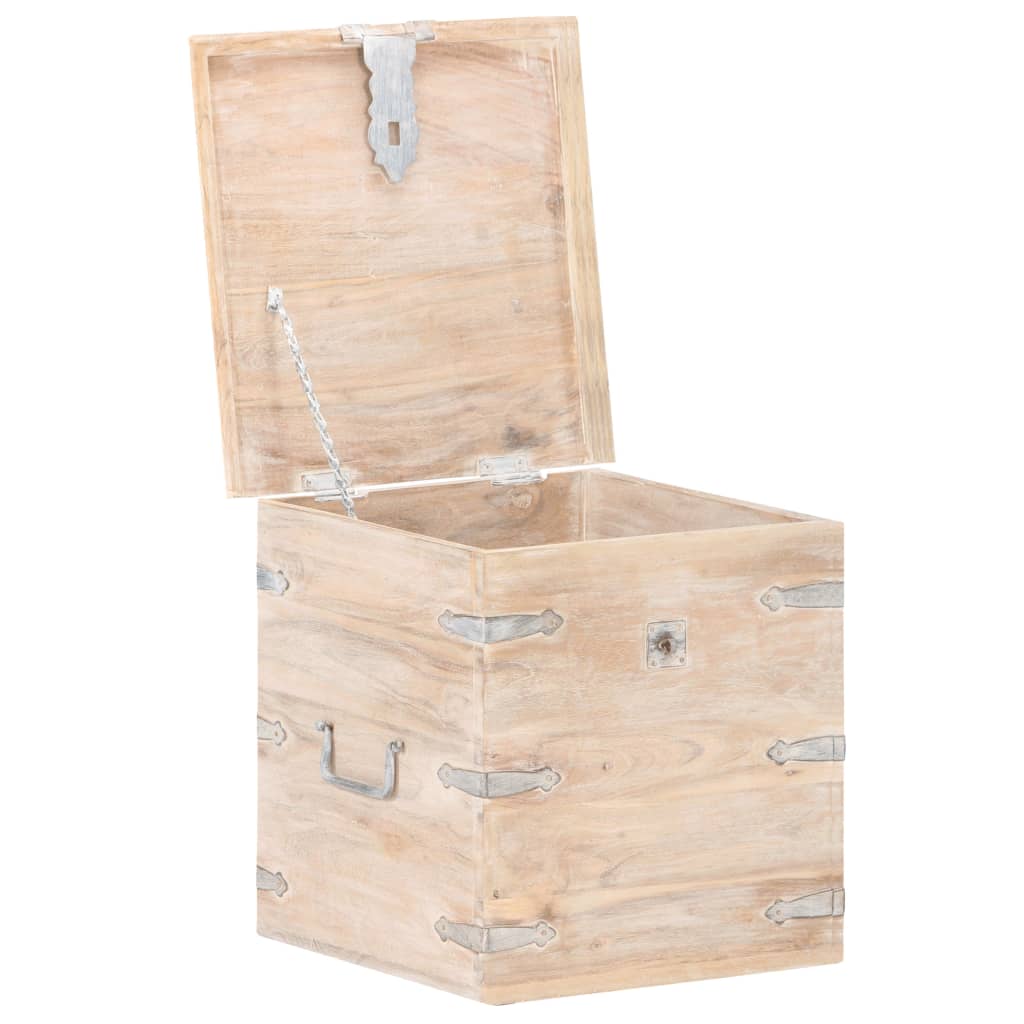 Truhe 40X40X40 Cm Akazie Massivholz