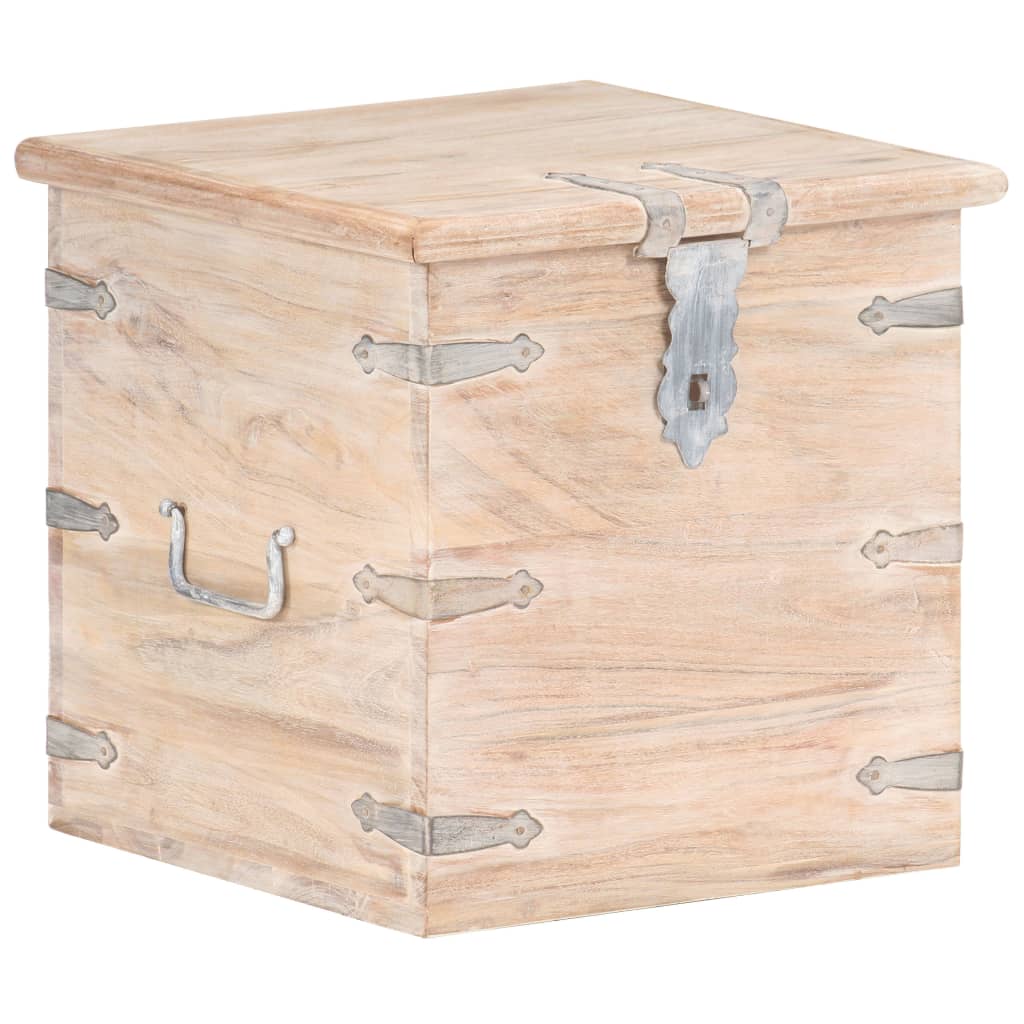 Truhe 40X40X40 Cm Akazie Massivholz