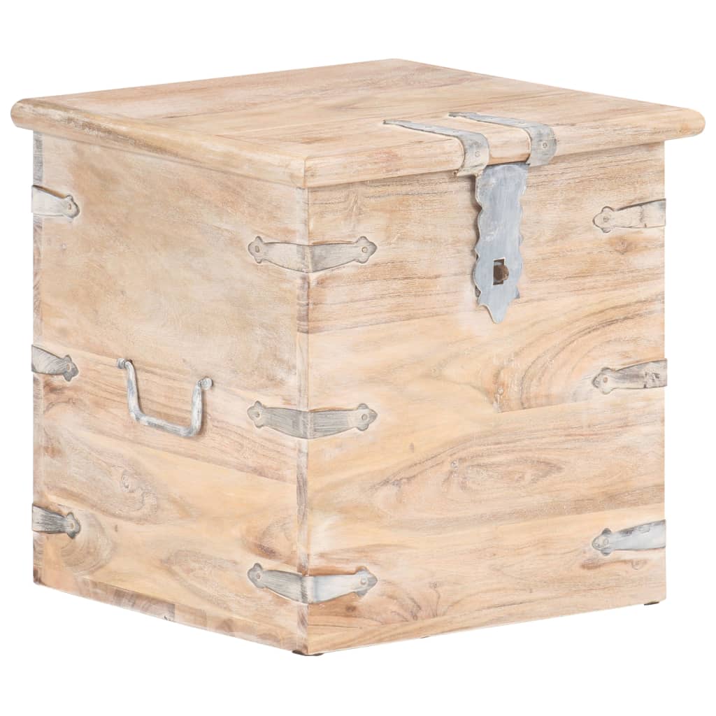Truhe 40X40X40 Cm Akazie Massivholz