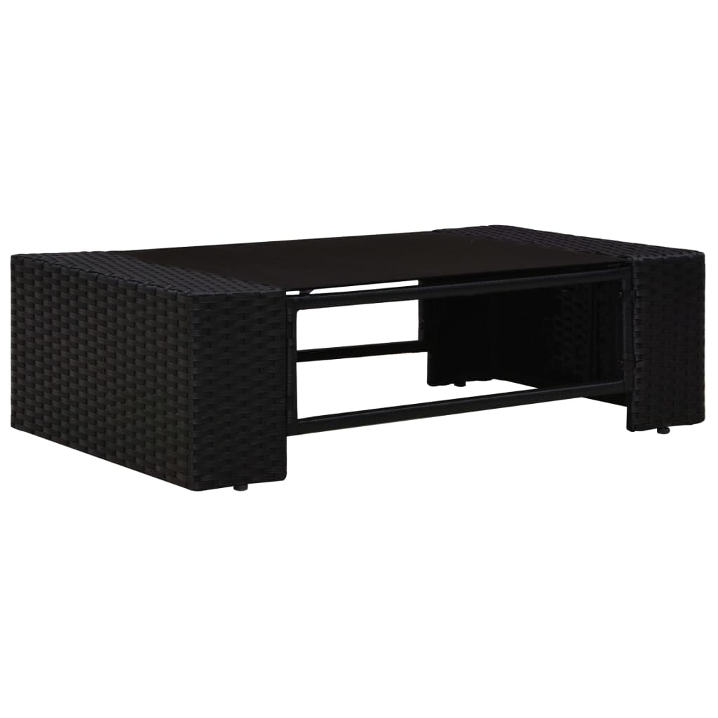 5-Tlg. Garten-Lounge-Set Poly Rattan