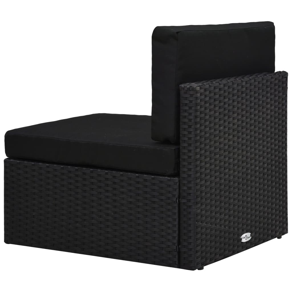 6-Tlg. Garten-Lounge-Set Poly Rattan