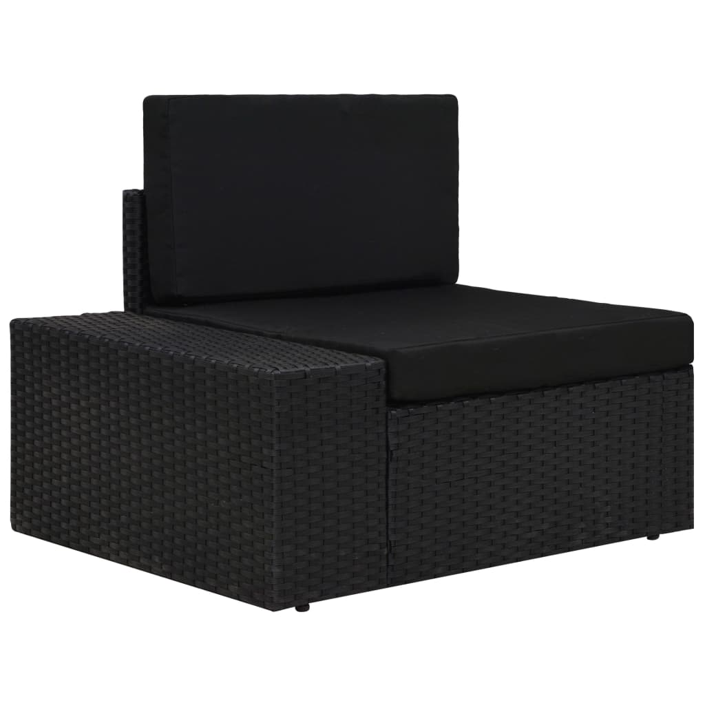 6-Tlg. Garten-Lounge-Set Poly Rattan
