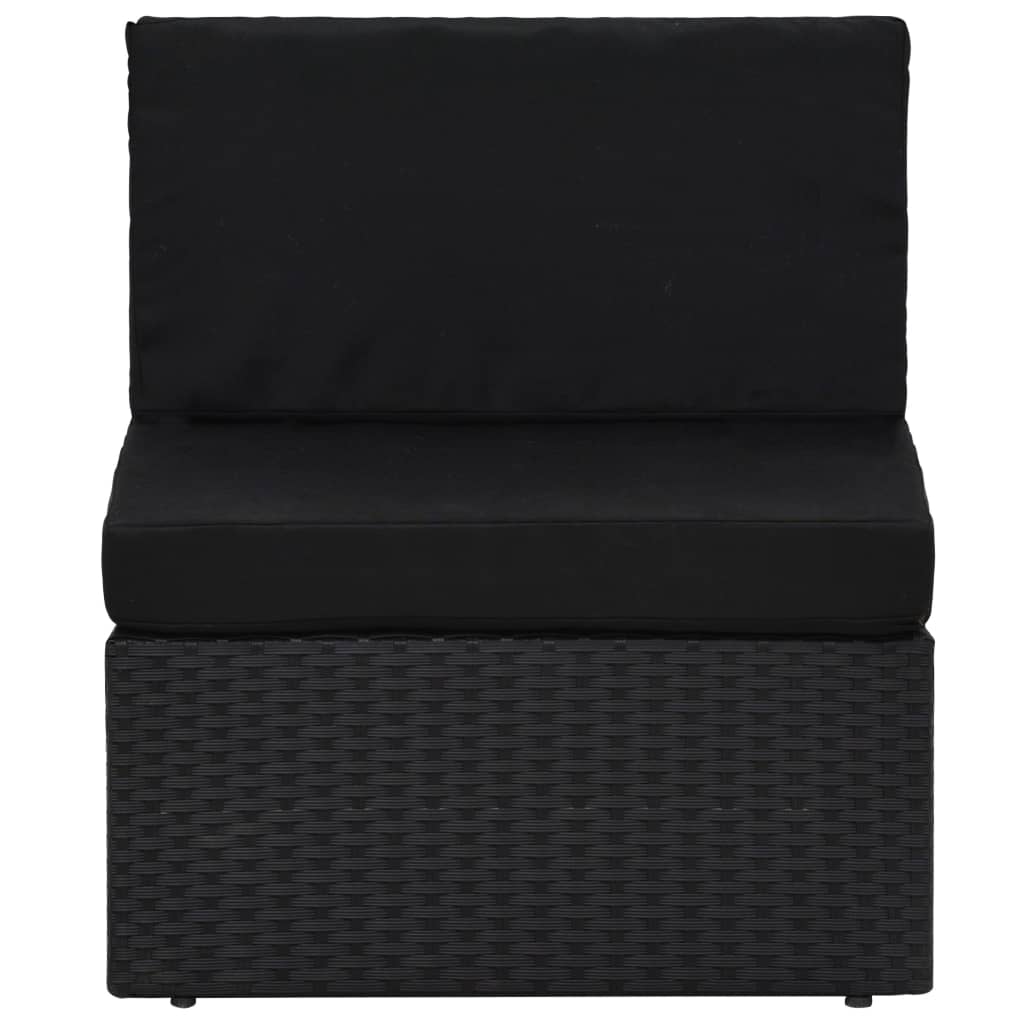 6-Tlg. Garten-Lounge-Set Poly Rattan