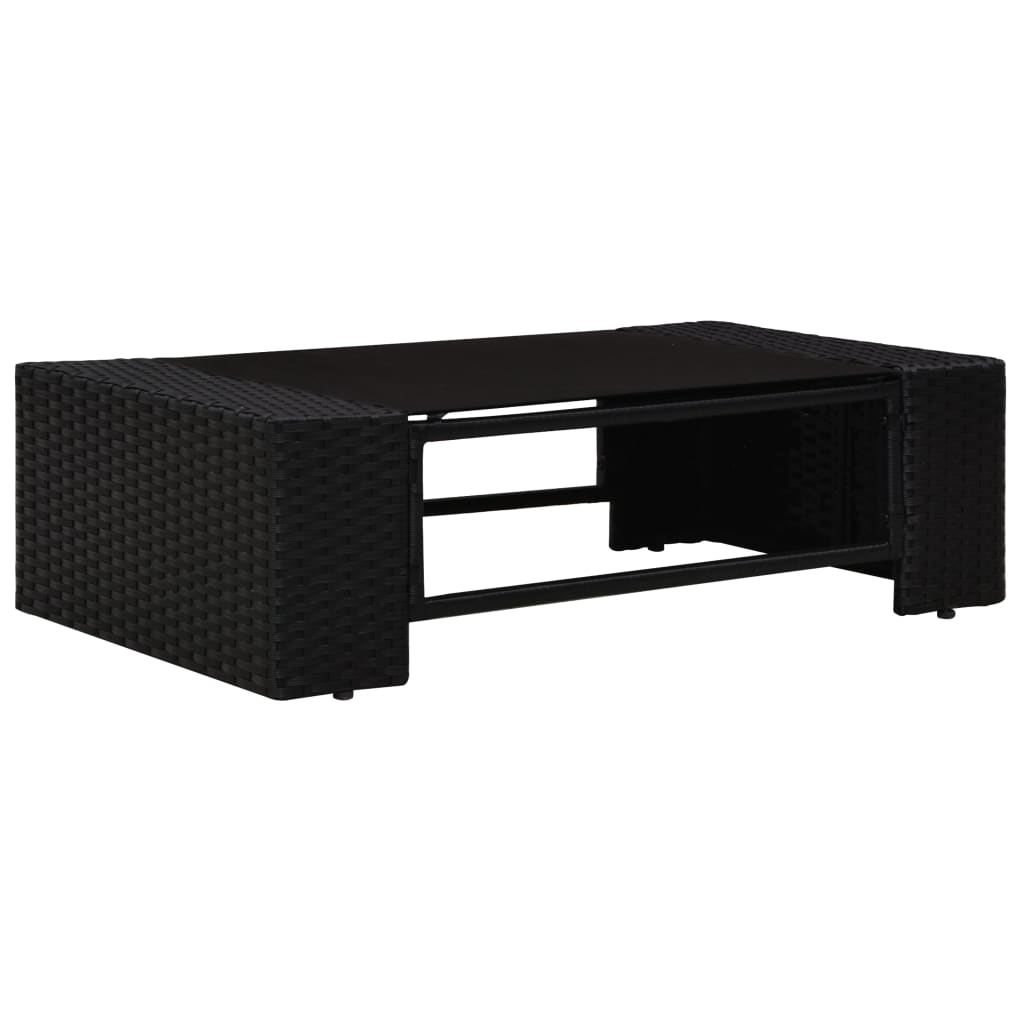 4-Tlg. Garten-Lounge-Set Poly Rattan