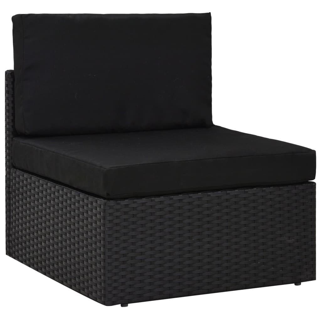 4-Tlg. Garten-Lounge-Set Poly Rattan