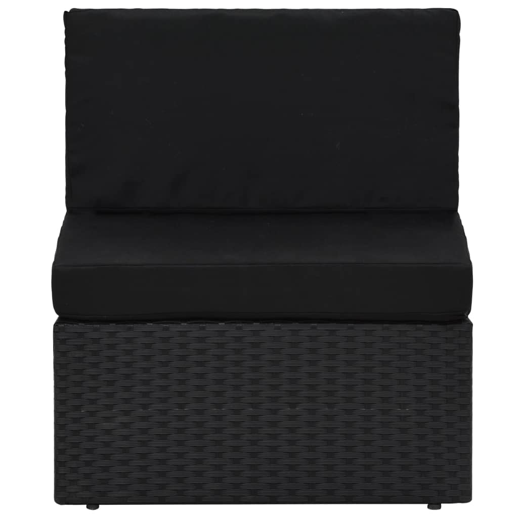 5-Tlg. Garten-Lounge-Set Poly Rattan