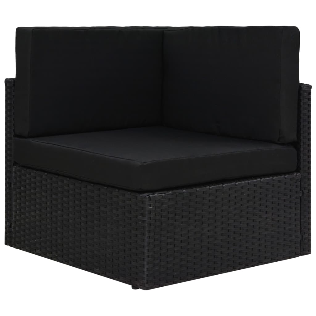 10-Tlg. Garten-Lounge-Set Poly Rattan