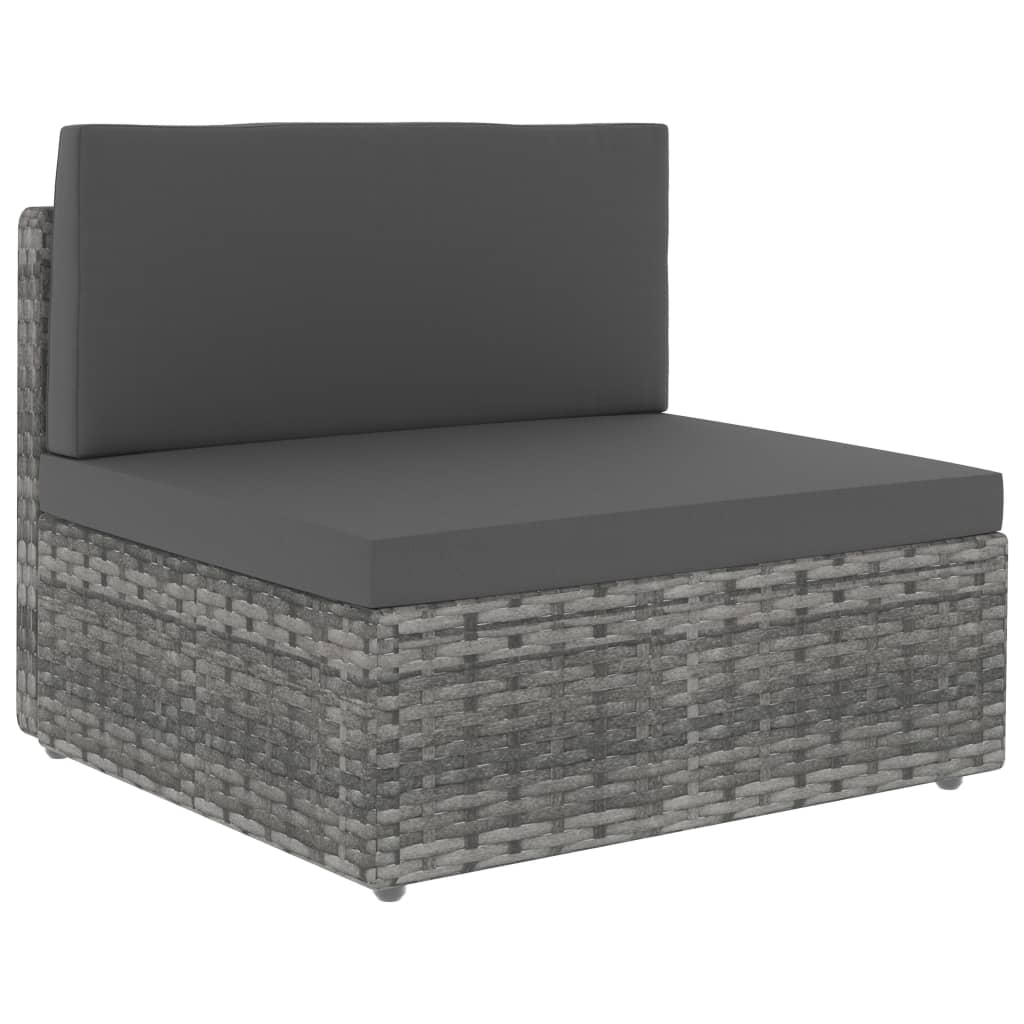 8-Tlg. Garten-Lounge-Set Poly Rattan