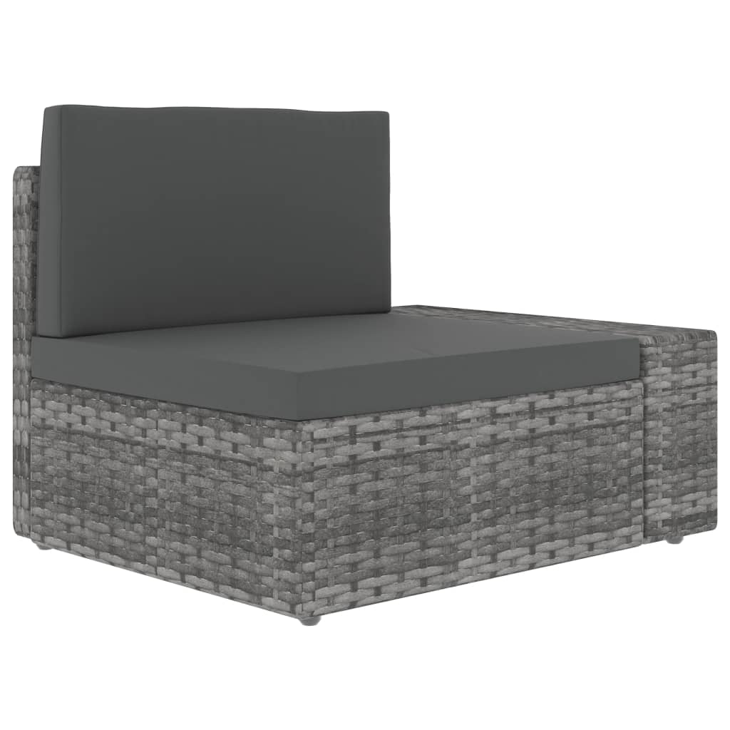 8-Tlg. Garten-Lounge-Set Poly Rattan