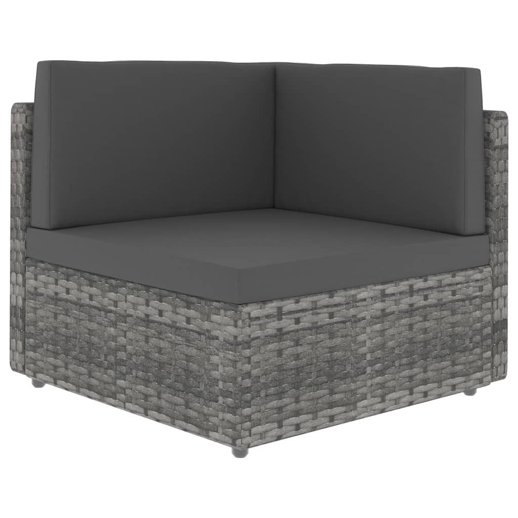 7-Tlg. Garten-Lounge-Set Poly Rattan