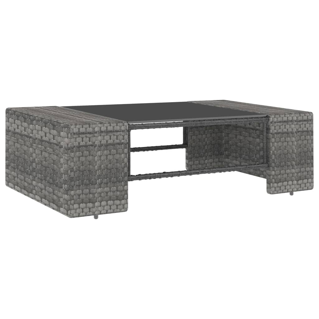 7-Tlg. Garten-Lounge-Set Poly Rattan