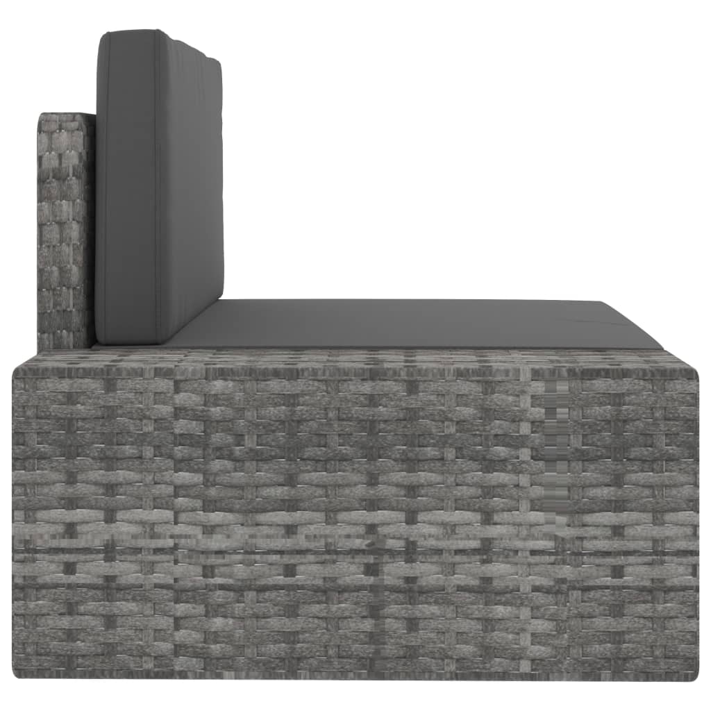 7-Tlg. Garten-Lounge-Set Poly Rattan
