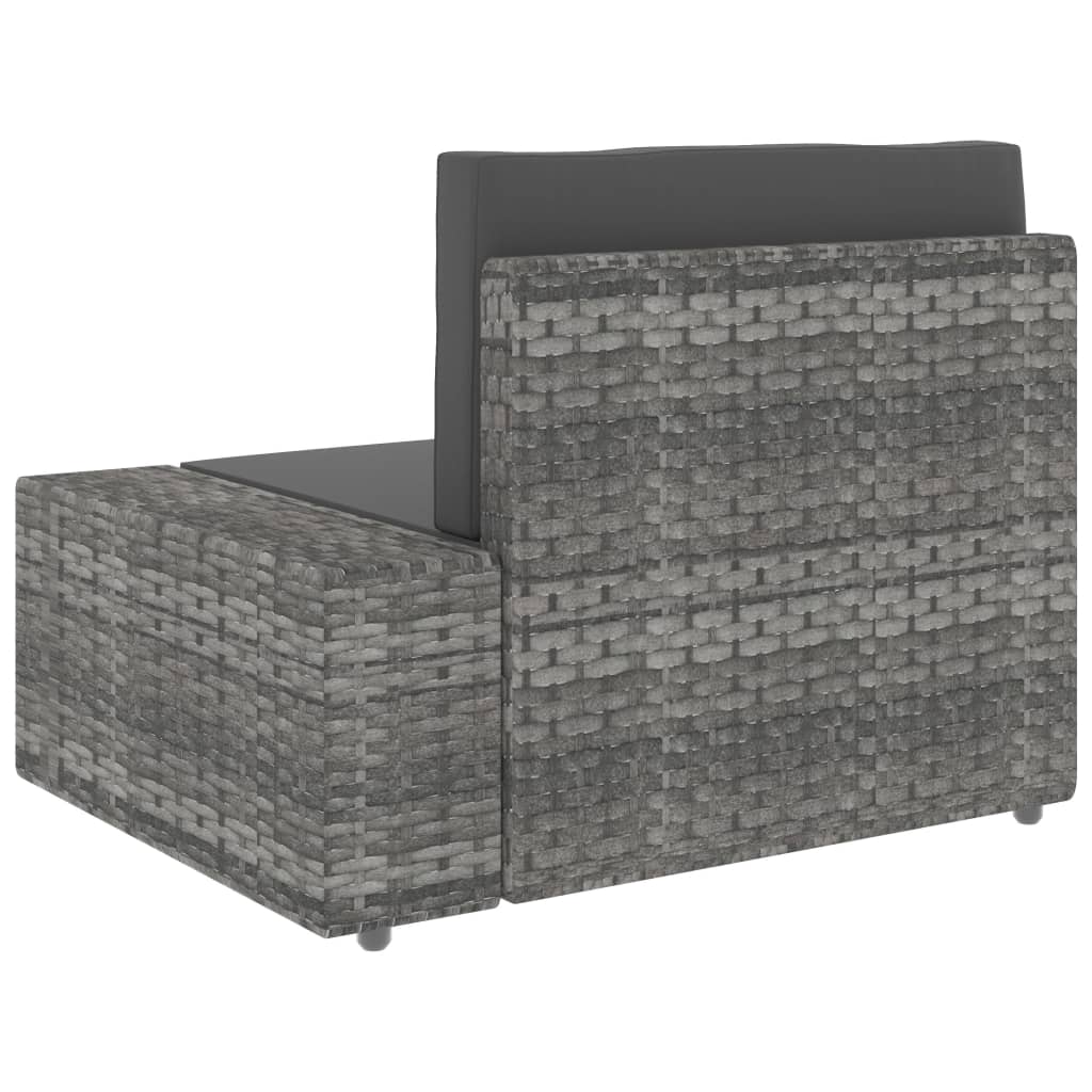 7-Tlg. Garten-Lounge-Set Poly Rattan