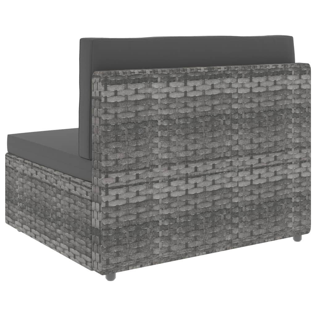 7-Tlg. Garten-Lounge-Set Poly Rattan