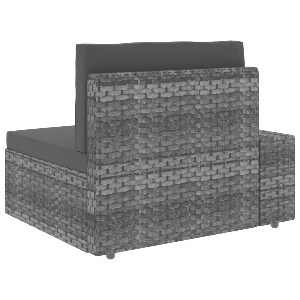 10-Tlg. Garten-Lounge-Set Poly Rattan