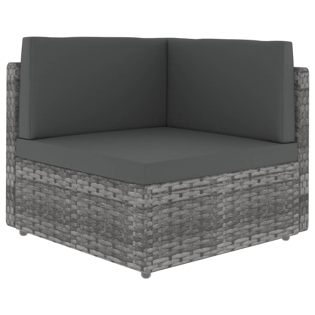 10-Tlg. Garten-Lounge-Set Poly Rattan