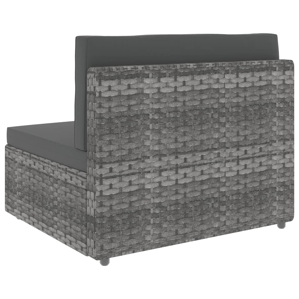 10-Tlg. Garten-Lounge-Set Poly Rattan