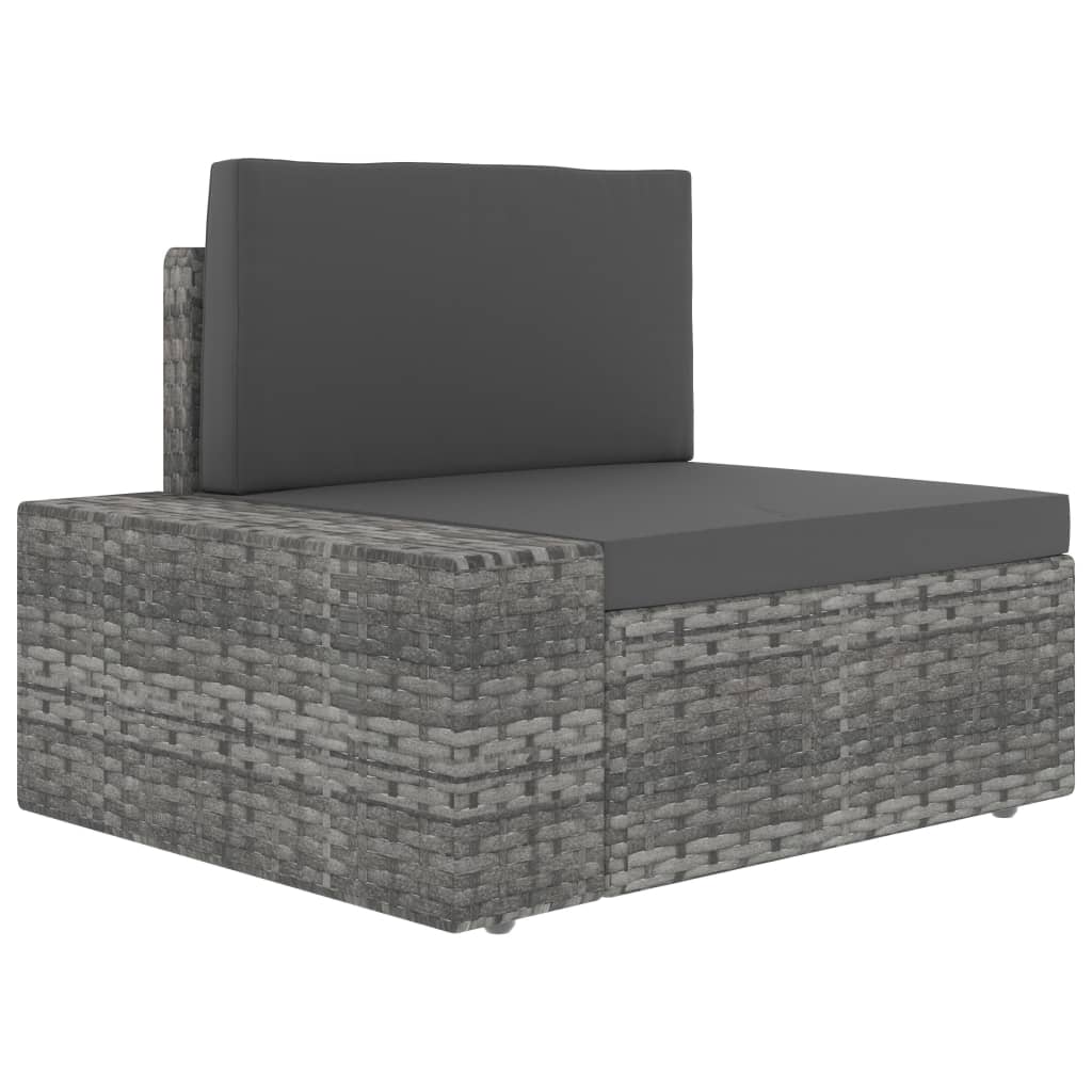 10-Tlg. Garten-Lounge-Set Poly Rattan