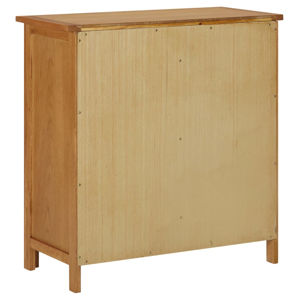 Küchenschrank 70X35X75 Cm Massivholz Eiche