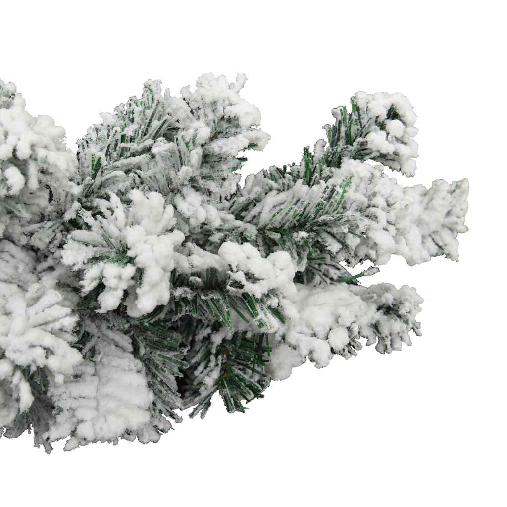 Weihnachtsgirlande Mit Schnee Grün Pvc