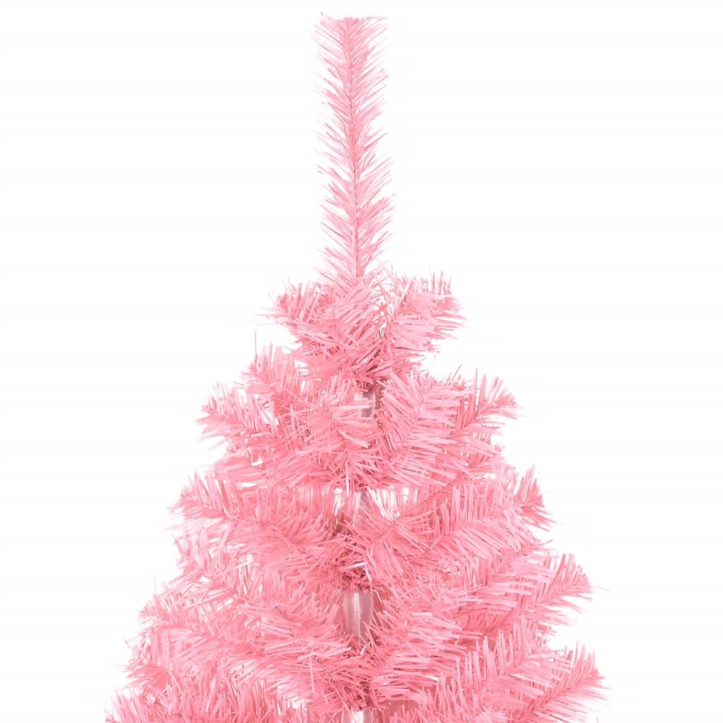 Künstlicher Weihnachtsbaum Mit Ständer 150 Cm Pvc Rosa
