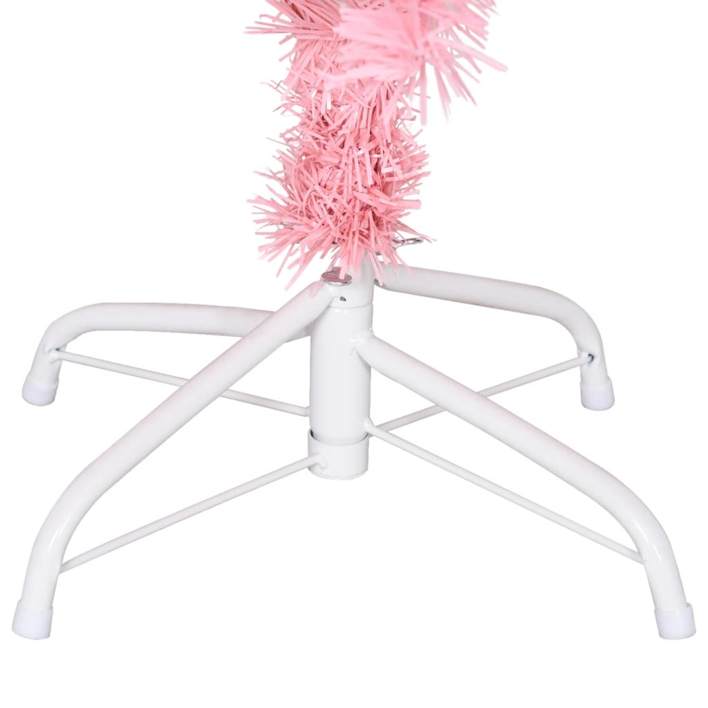 Künstlicher Weihnachtsbaum Mit Ständer 150 Cm Pvc Rosa