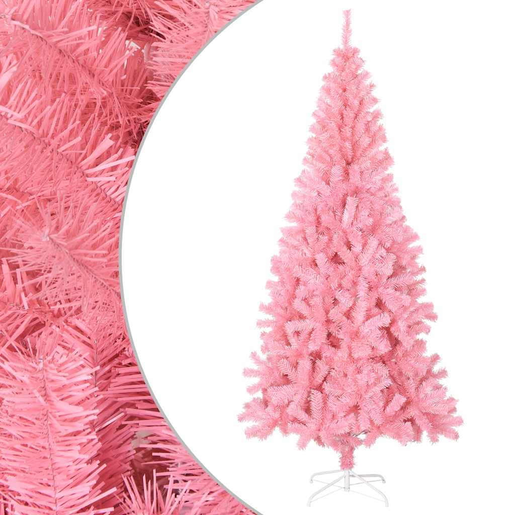 Künstlicher Weihnachtsbaum Mit Ständer 150 Cm Pvc Rosa