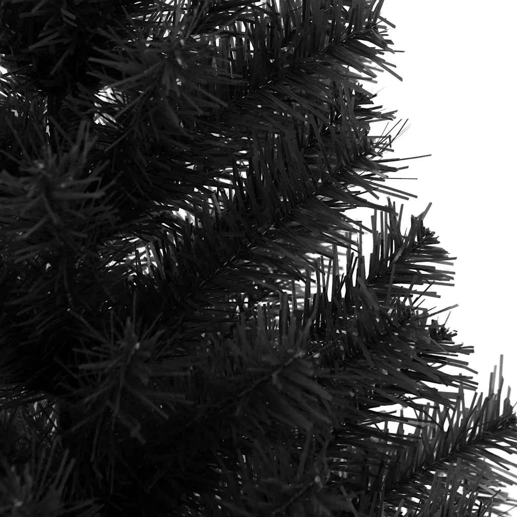 Künstlicher Weihnachtsbaum Mit Ständer 150 Cm Pvc Schwarz