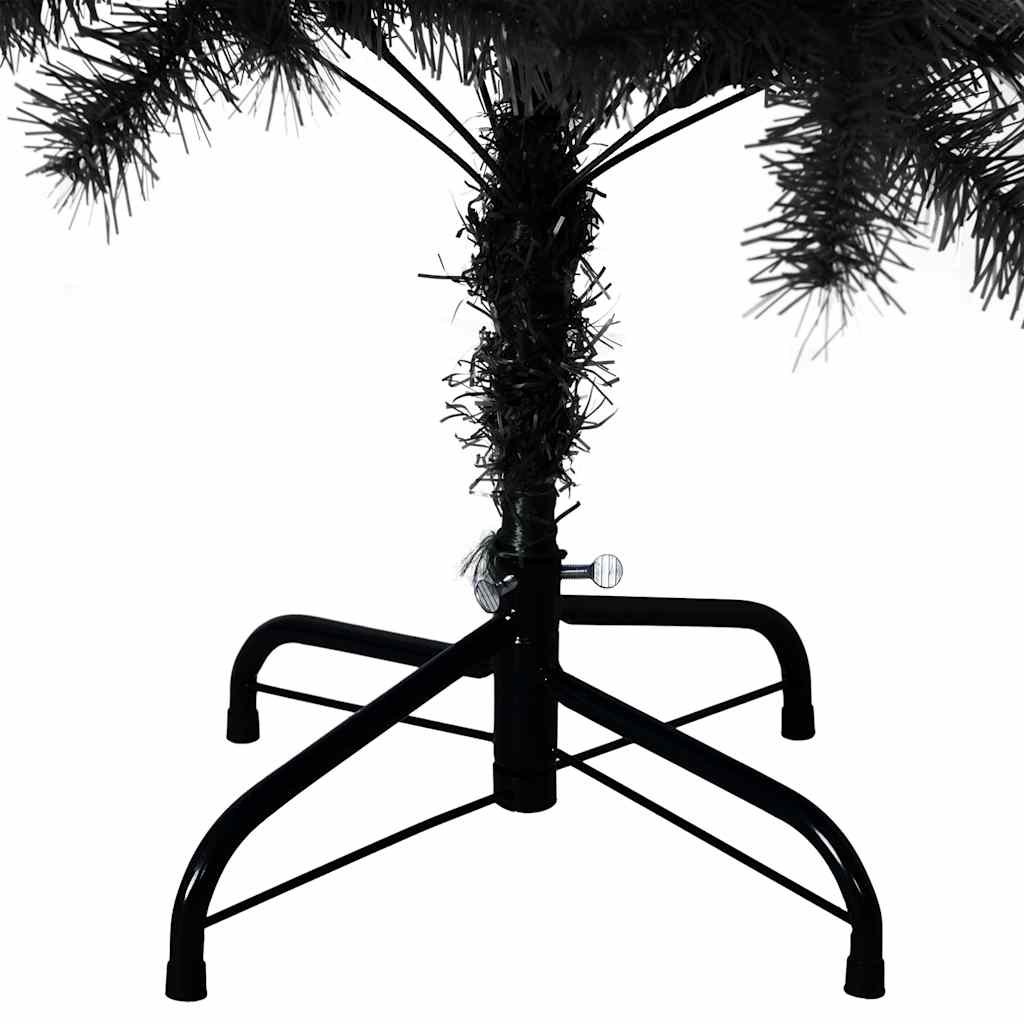 Künstlicher Weihnachtsbaum Mit Ständer 150 Cm Pvc Schwarz