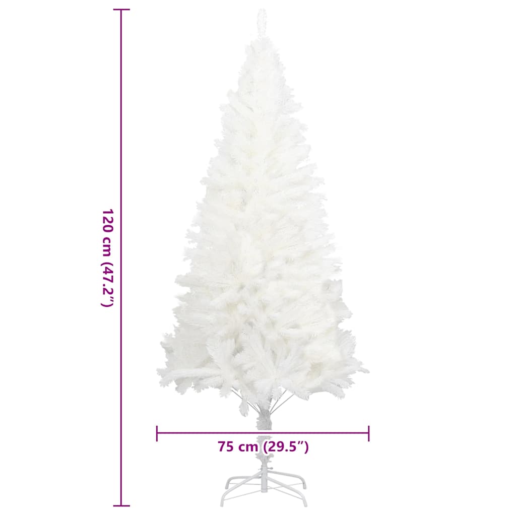 Künstlicher Weihnachtsbaum Naturgetreue Nadeln Weiß