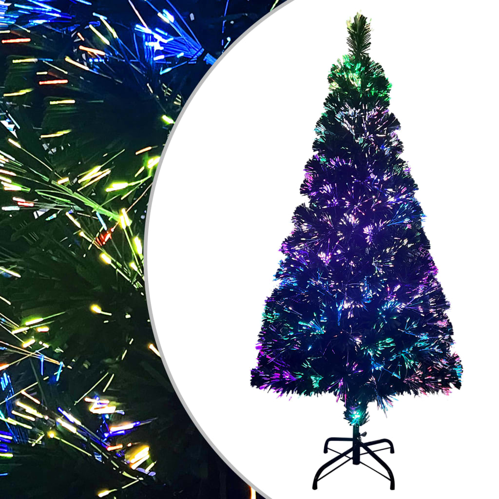 Künstlicher Weihnachtsbaum Mit Ständer Grün 120 Cm Glasfaser Creme