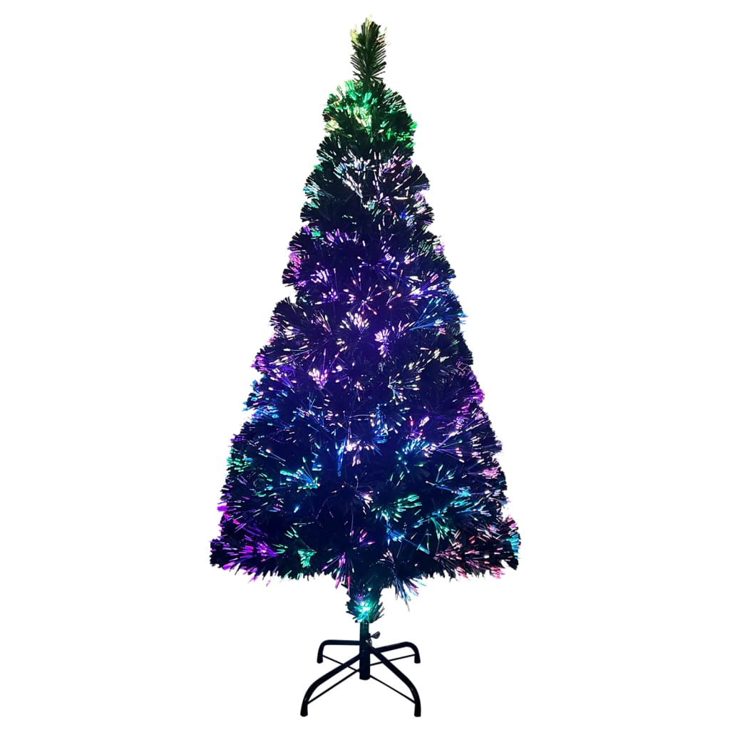 Künstlicher Weihnachtsbaum Mit Ständer Grün 120 Cm Glasfaser Creme