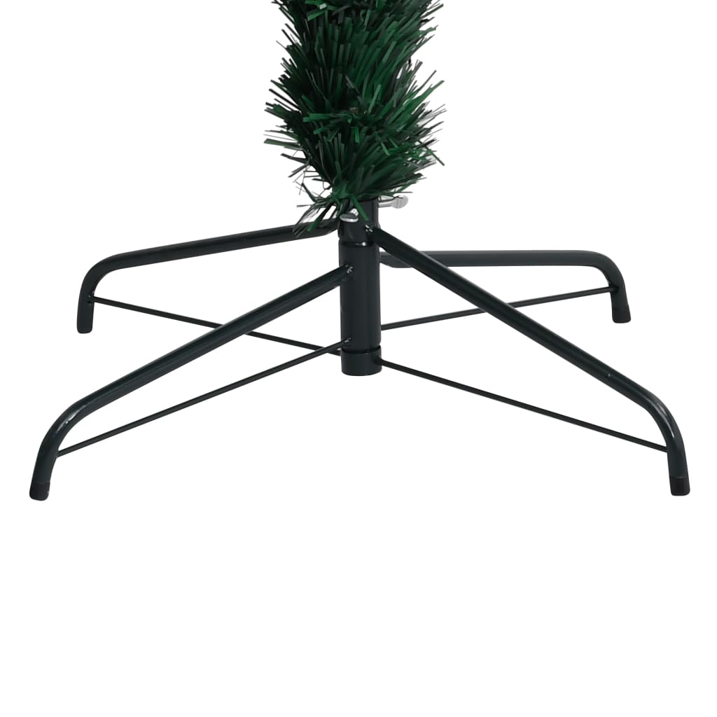 Künstlicher Weihnachtsbaum Mit Ständer Grün 120 Cm Glasfaser Creme