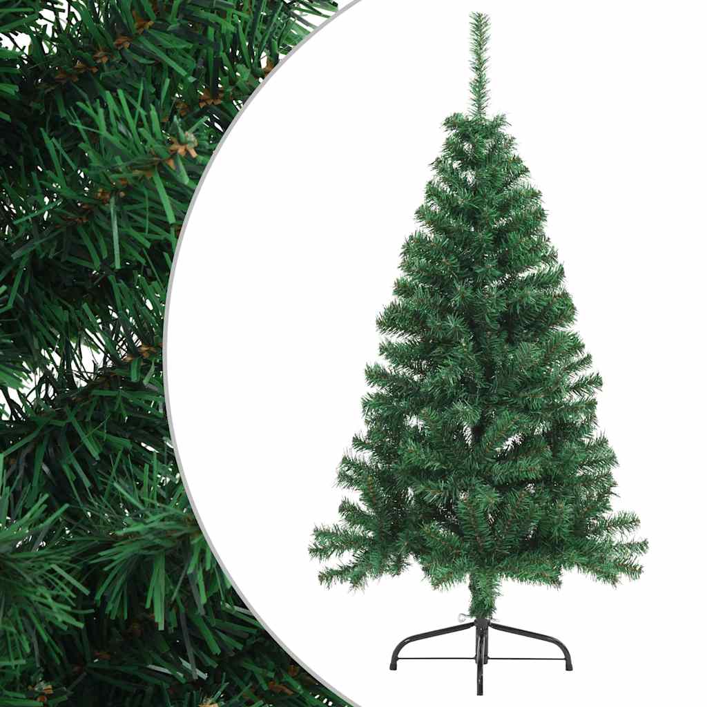 Künstlicher Halb-Weihnachtsbaum Mit Ständer 150 Cm Pvc Grün