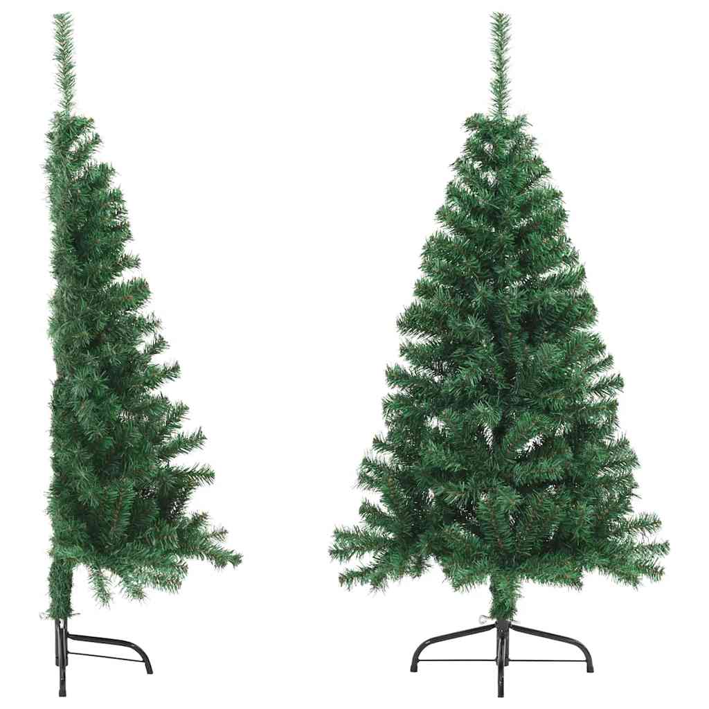 Künstlicher Halb-Weihnachtsbaum Mit Ständer 150 Cm Pvc Grün
